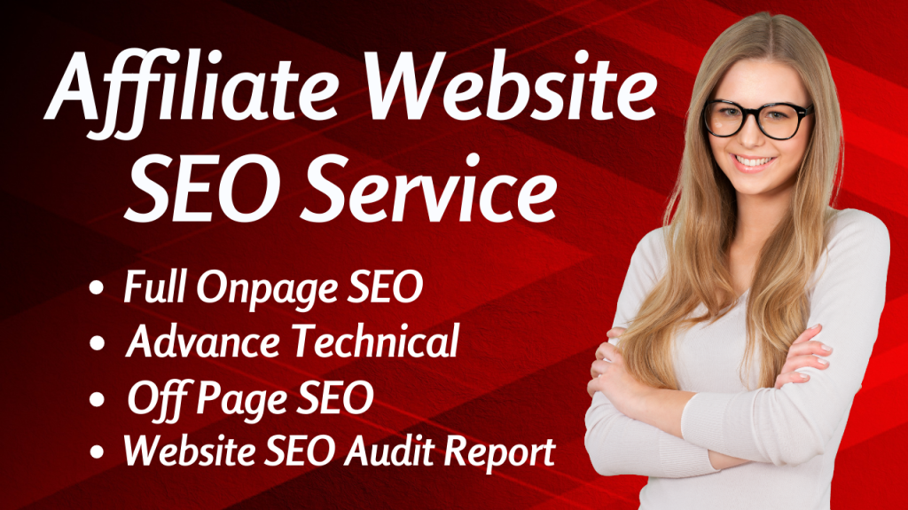 Affiliate website SEO Service