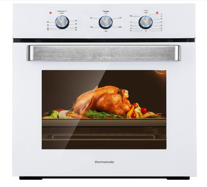 Electric Wall Oven with 5 Cooking Functions
