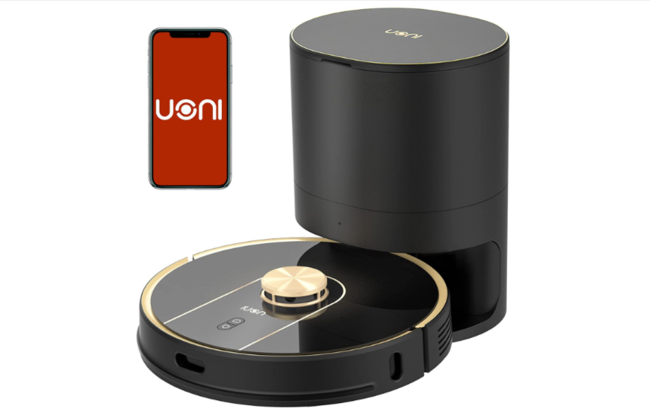 UONI Robot Vacuum Cleaner with Self-Emptying Dustbin